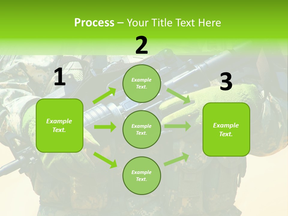 Holding American Marines PowerPoint Template