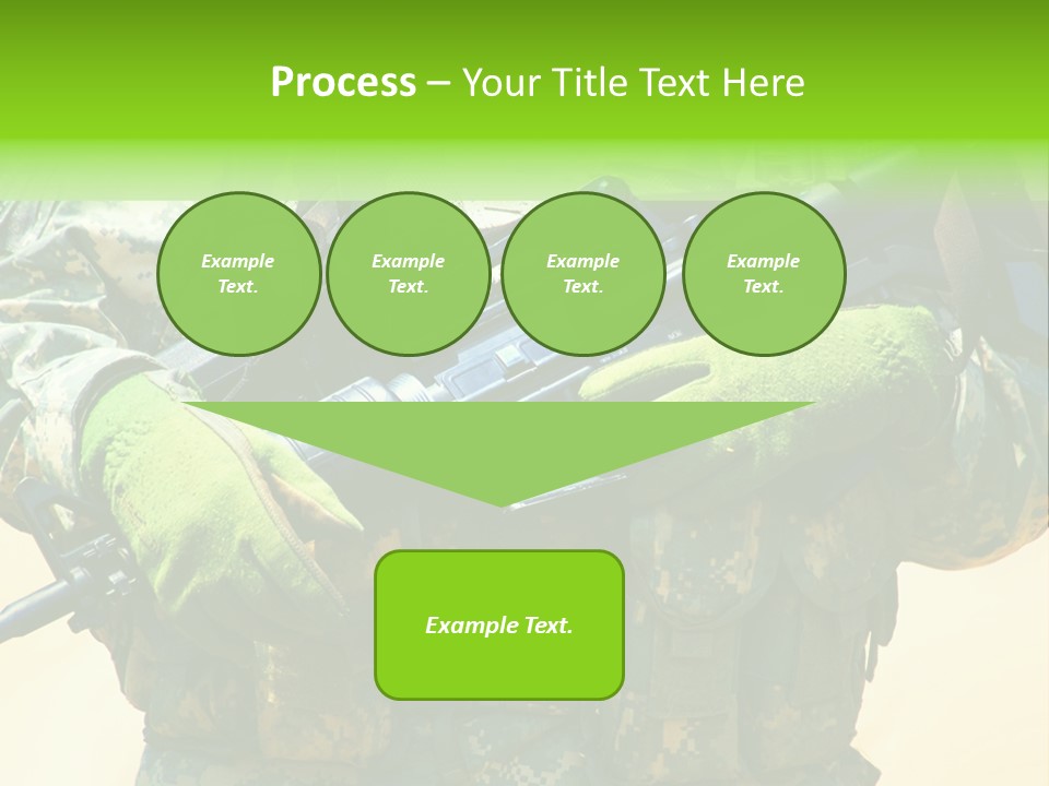 Holding American Marines PowerPoint Template