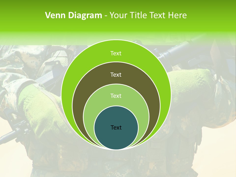 Holding American Marines PowerPoint Template