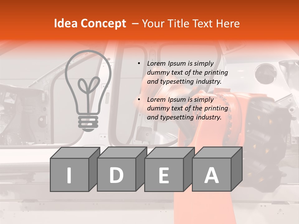 Digital Manufacture Work PowerPoint Template