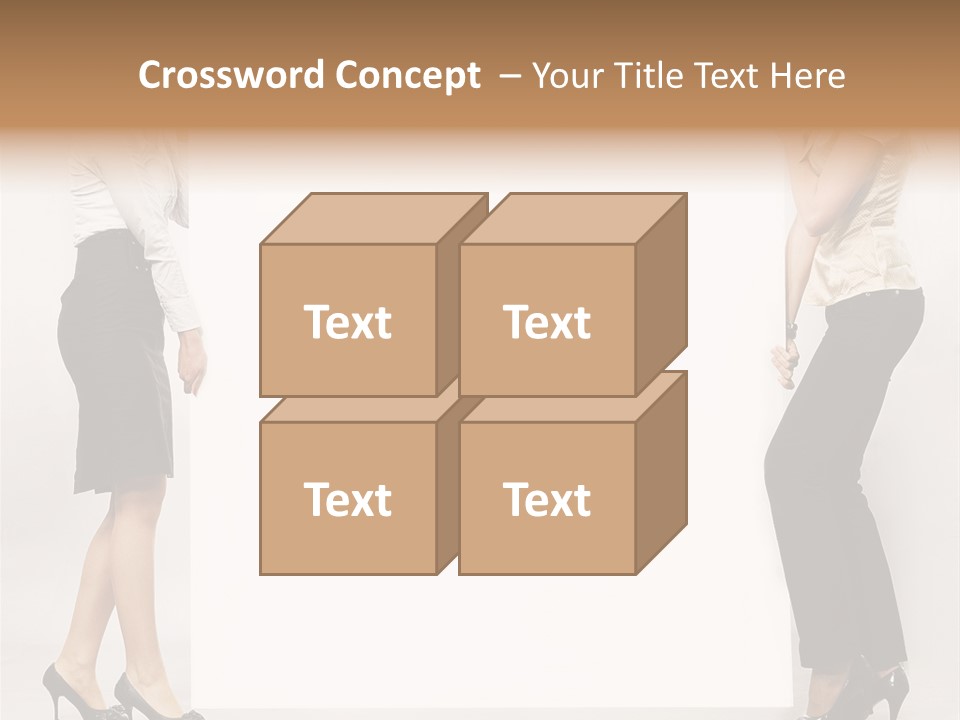 Casual Advertising Person PowerPoint Template