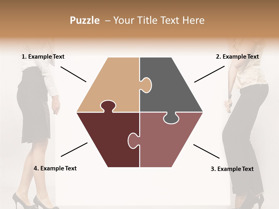 Casual Advertising Person PowerPoint Template