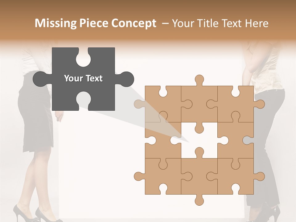 Casual Advertising Person PowerPoint Template