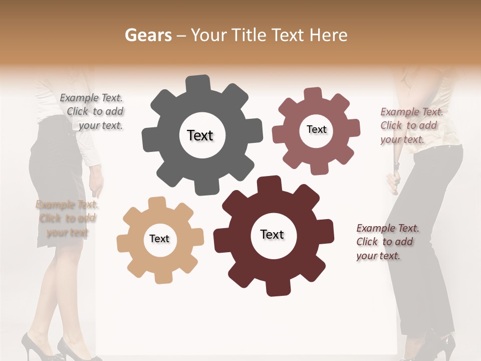 Casual Advertising Person PowerPoint Template