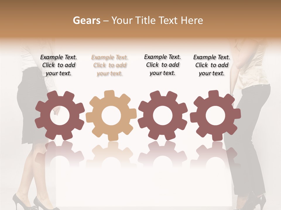 Casual Advertising Person PowerPoint Template