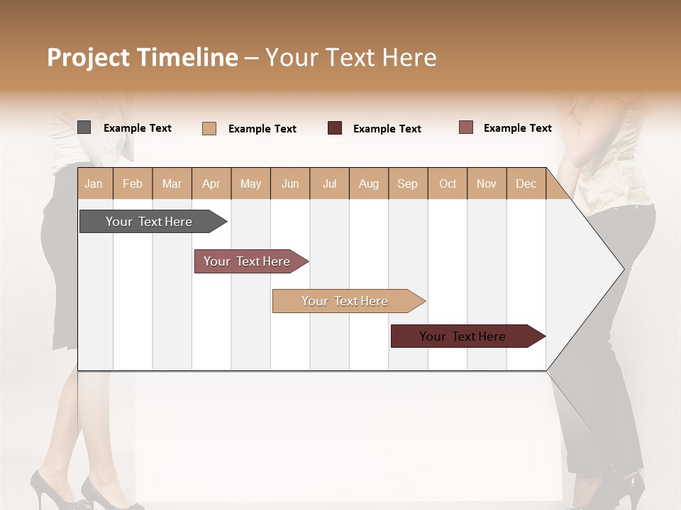 Casual Advertising Person PowerPoint Template