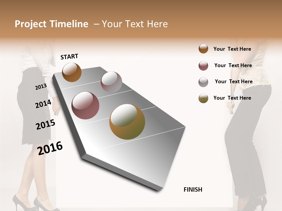 Casual Advertising Person PowerPoint Template