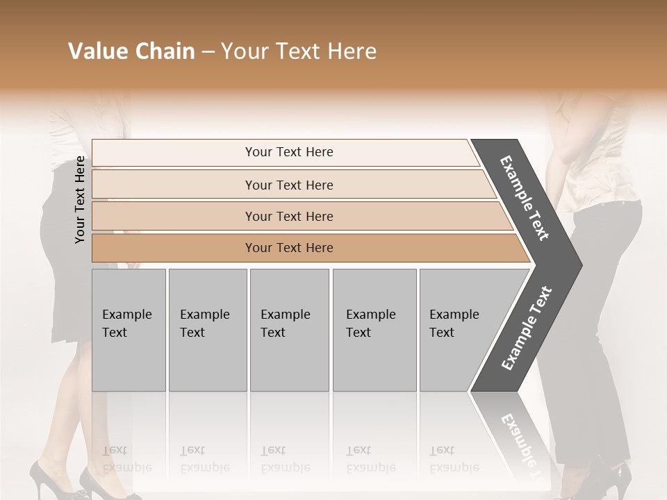 Casual Advertising Person PowerPoint Template