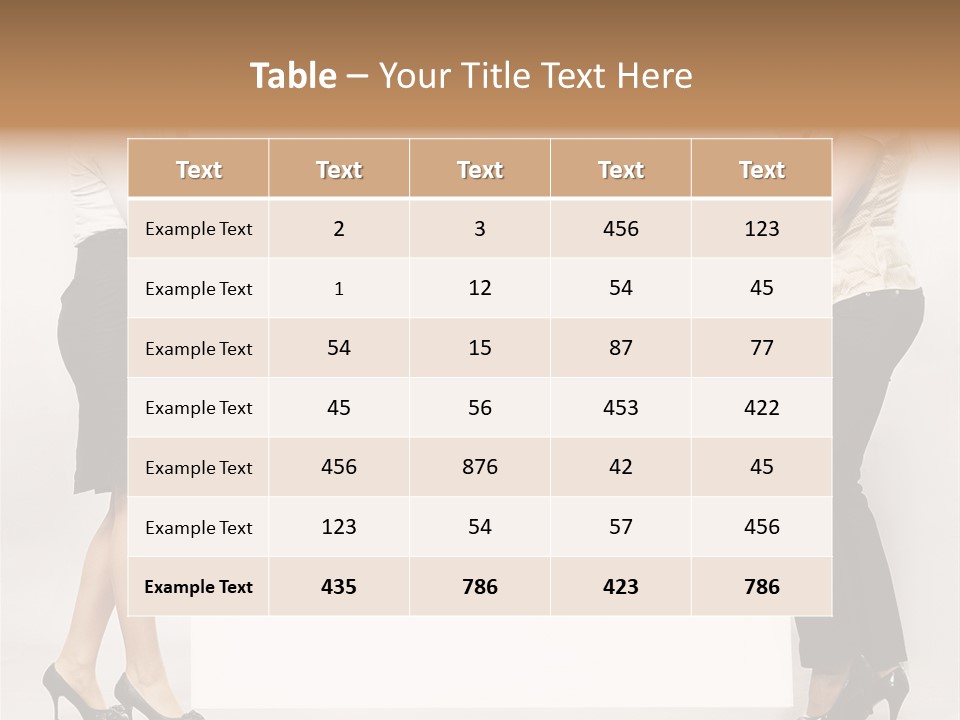 Casual Advertising Person PowerPoint Template