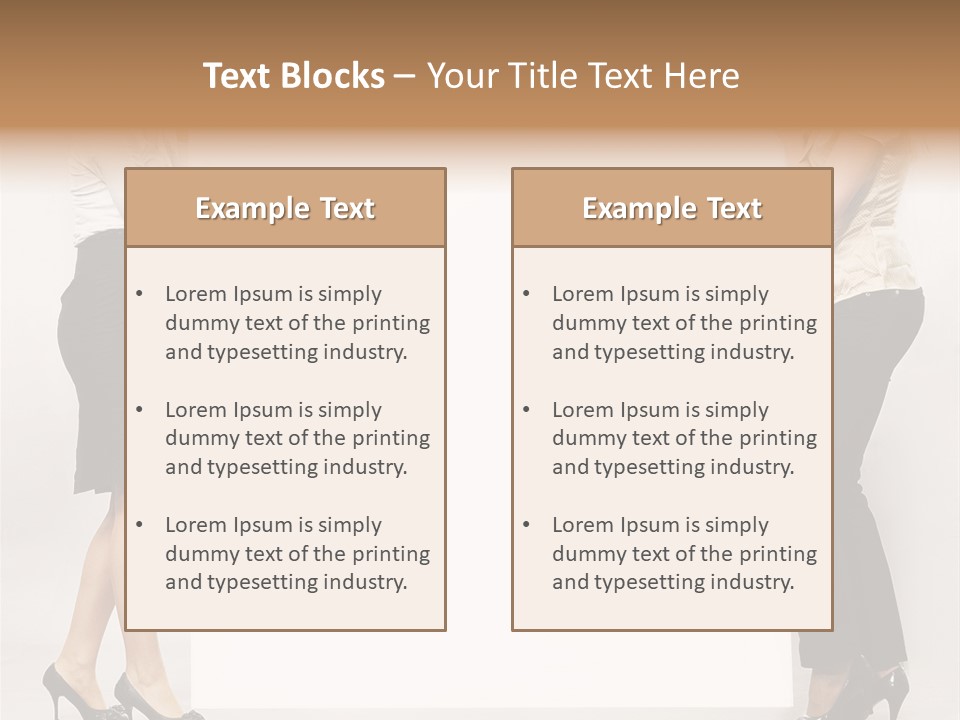 Casual Advertising Person PowerPoint Template