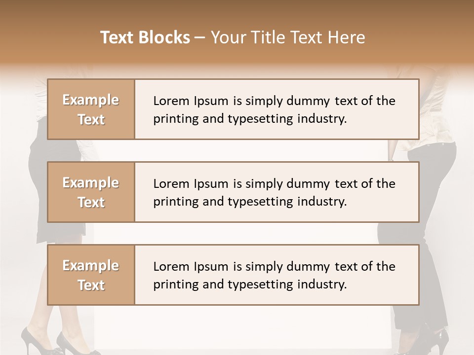 Casual Advertising Person PowerPoint Template