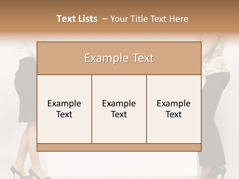 Casual Advertising Person PowerPoint Template