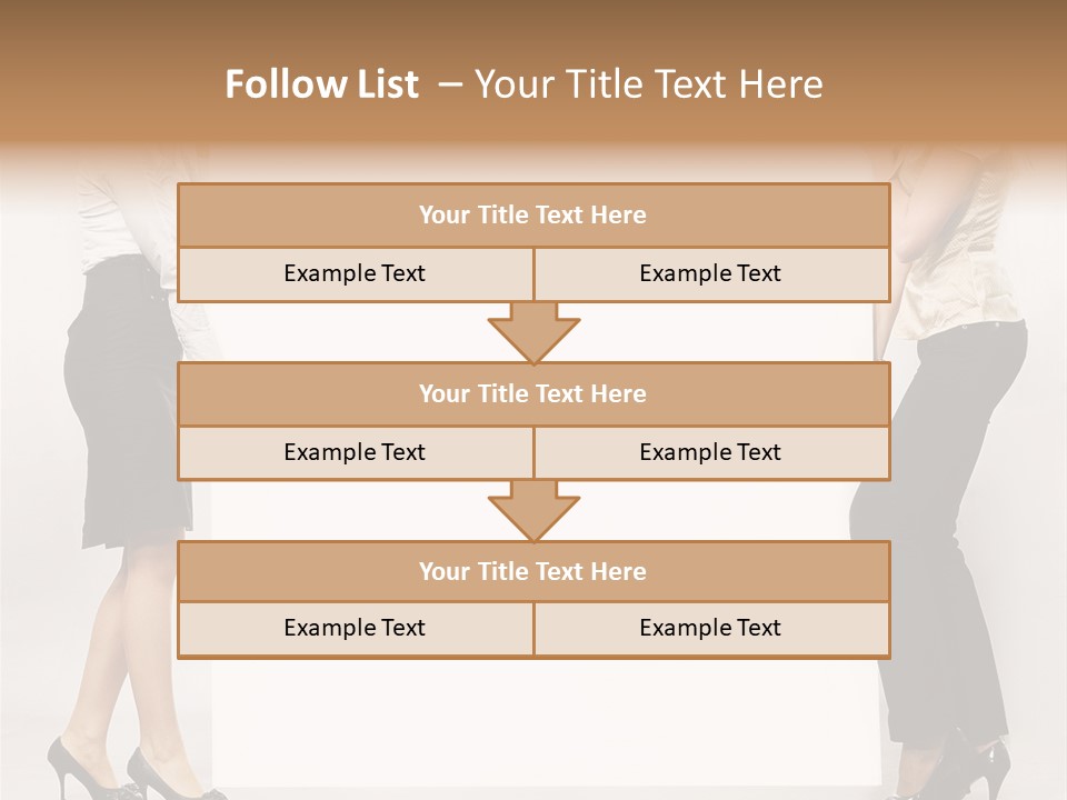 Casual Advertising Person PowerPoint Template