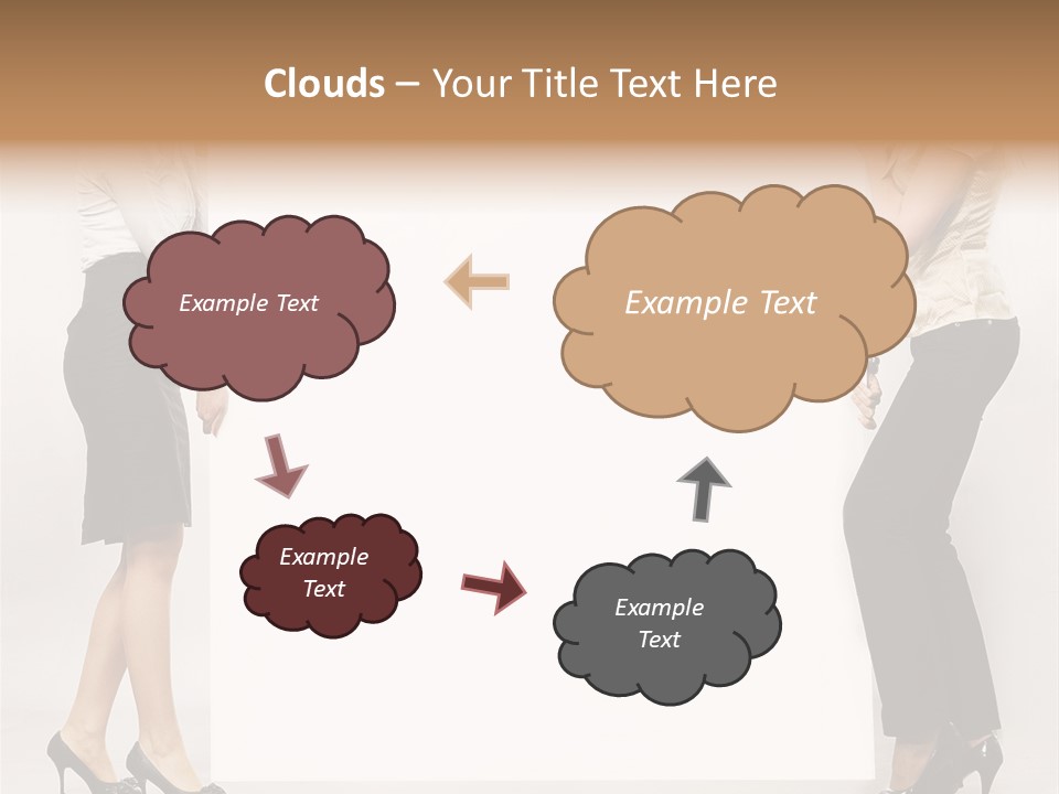 Casual Advertising Person PowerPoint Template