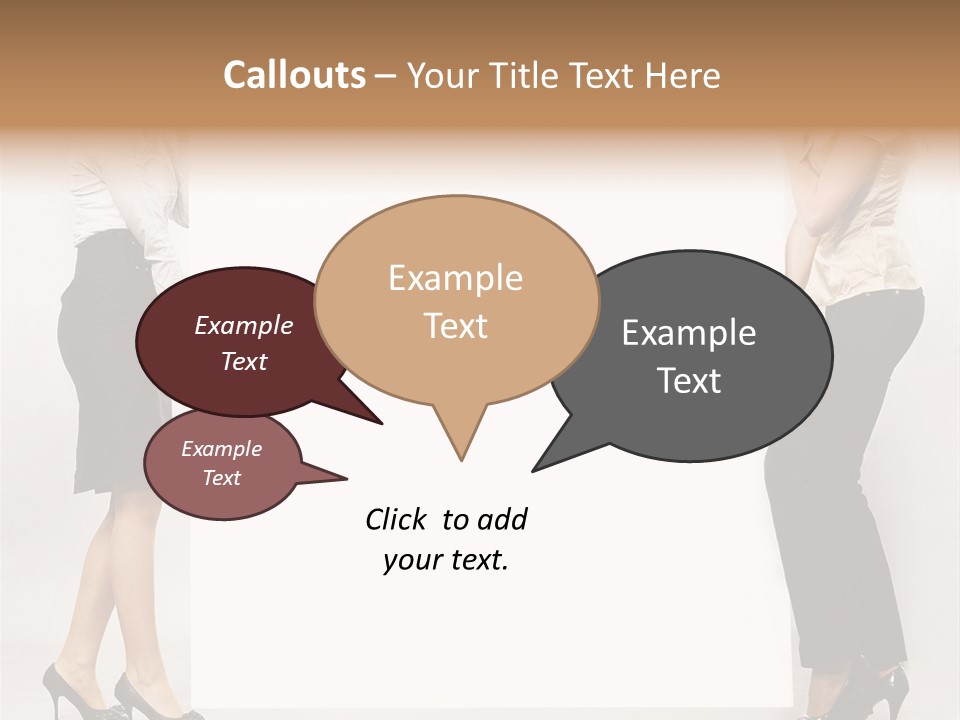 Casual Advertising Person PowerPoint Template