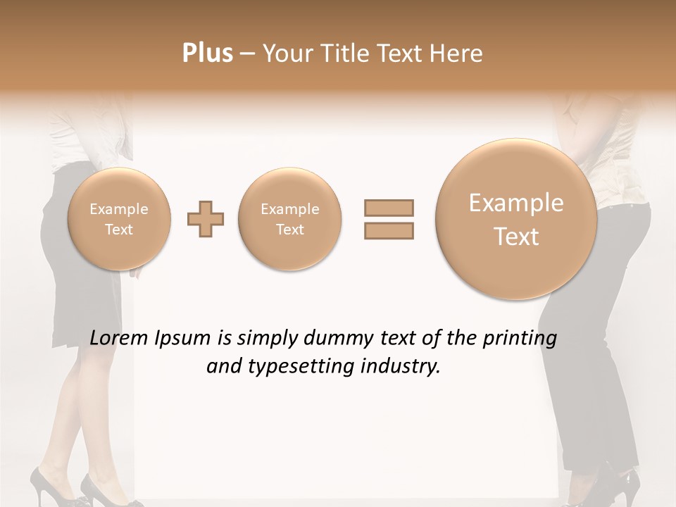 Casual Advertising Person PowerPoint Template