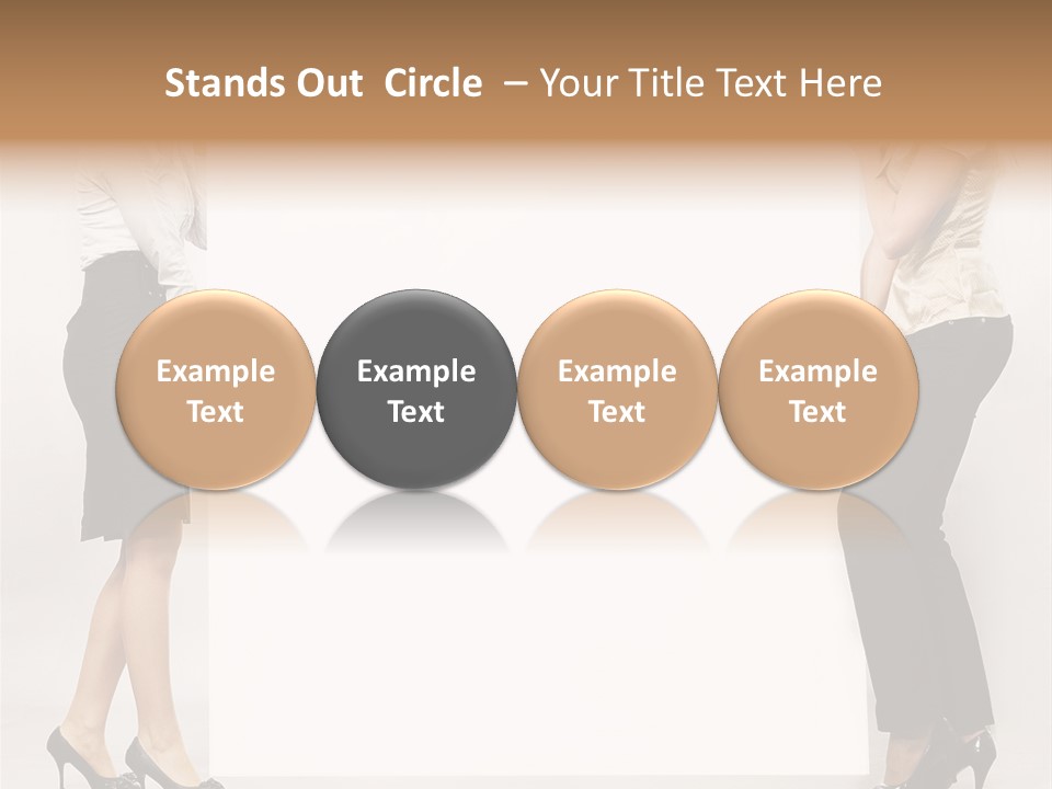 Casual Advertising Person PowerPoint Template