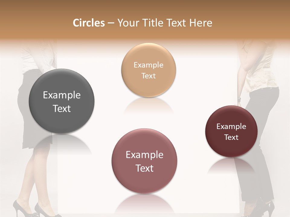 Casual Advertising Person PowerPoint Template