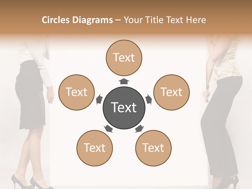 Casual Advertising Person PowerPoint Template