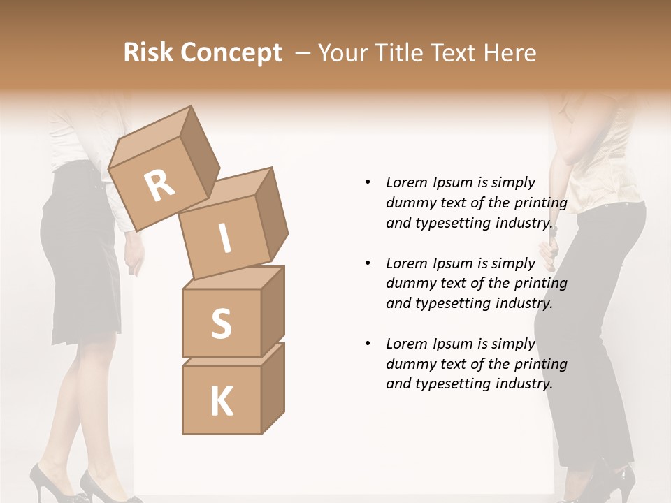 Casual Advertising Person PowerPoint Template