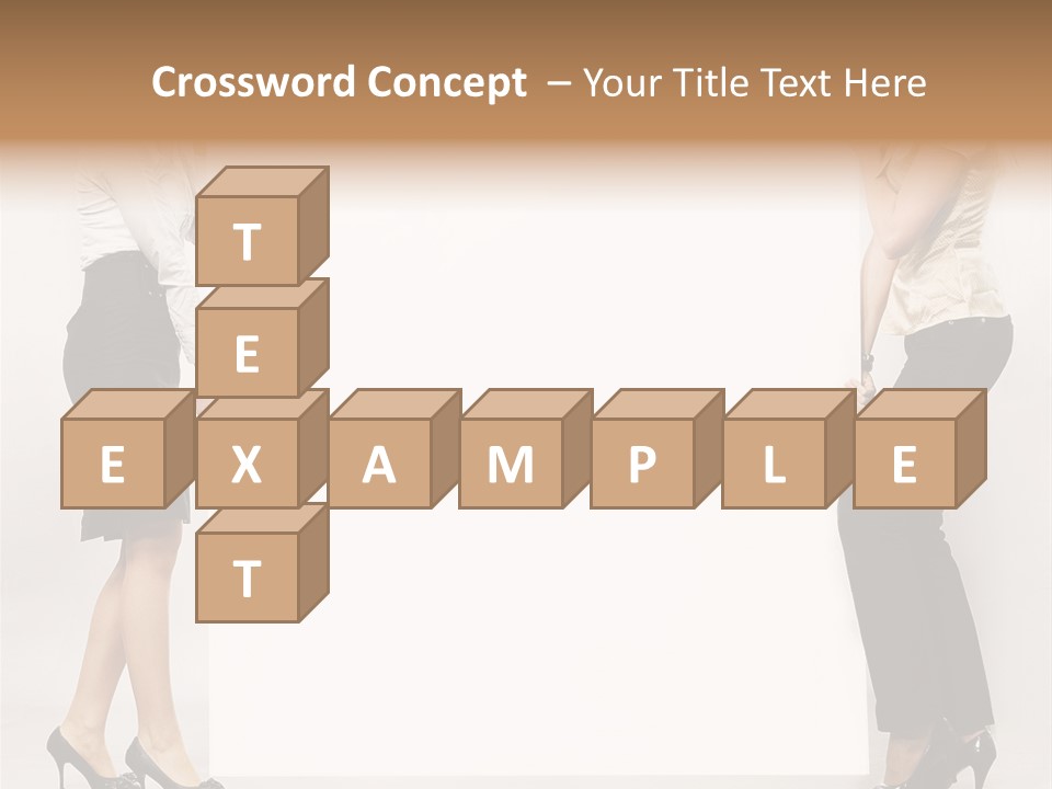 Casual Advertising Person PowerPoint Template