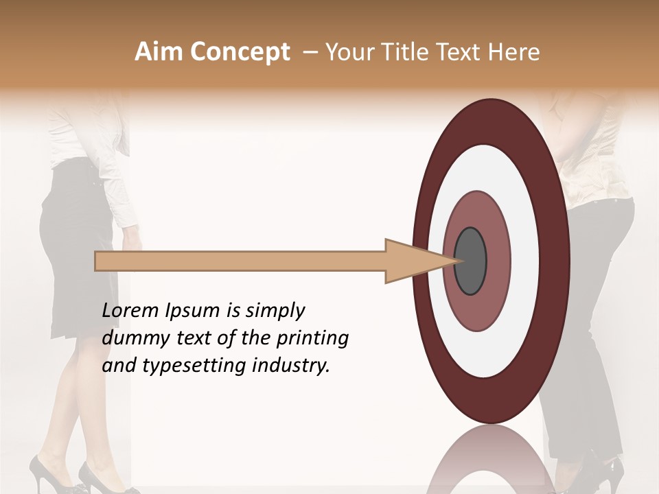 Casual Advertising Person PowerPoint Template