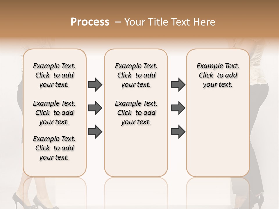 Casual Advertising Person PowerPoint Template