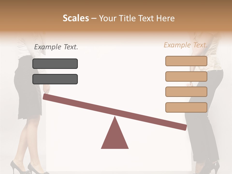 Casual Advertising Person PowerPoint Template