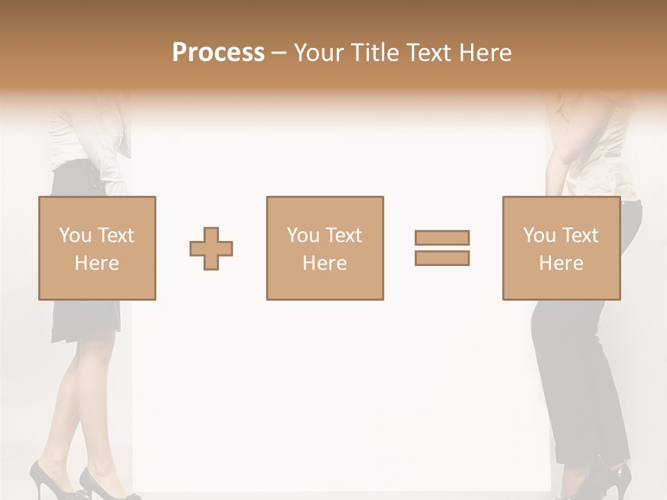 Casual Advertising Person PowerPoint Template