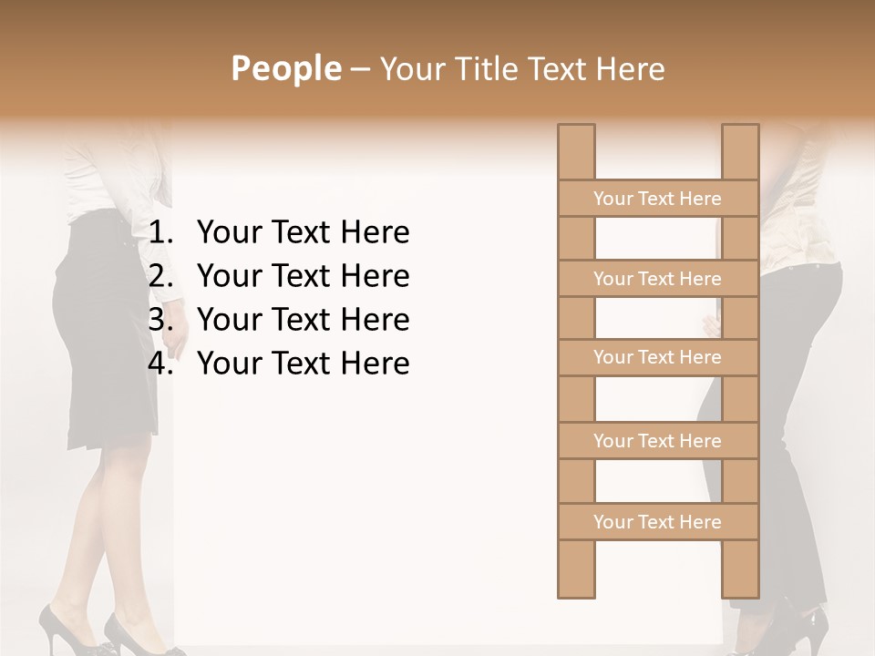Casual Advertising Person PowerPoint Template