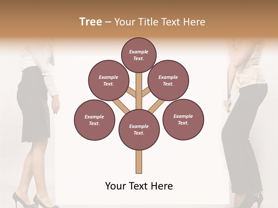 Casual Advertising Person PowerPoint Template