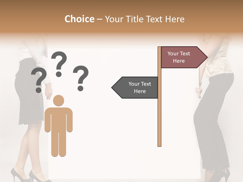 Casual Advertising Person PowerPoint Template