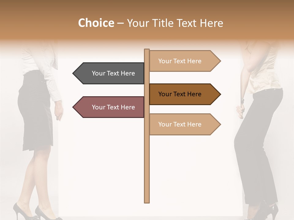 Casual Advertising Person PowerPoint Template
