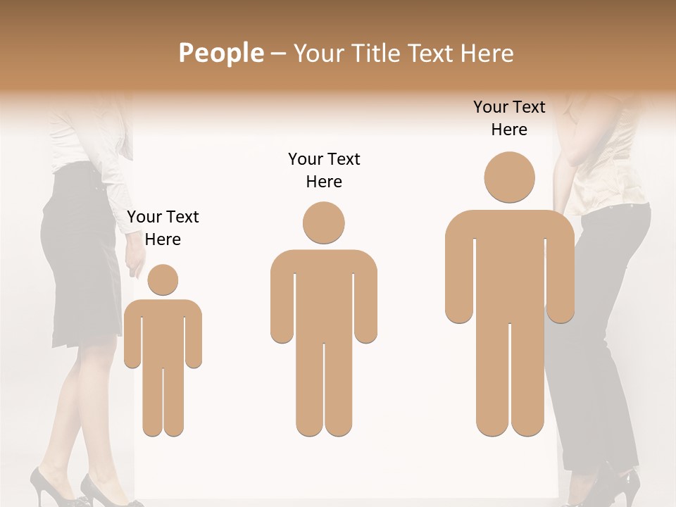 Casual Advertising Person PowerPoint Template