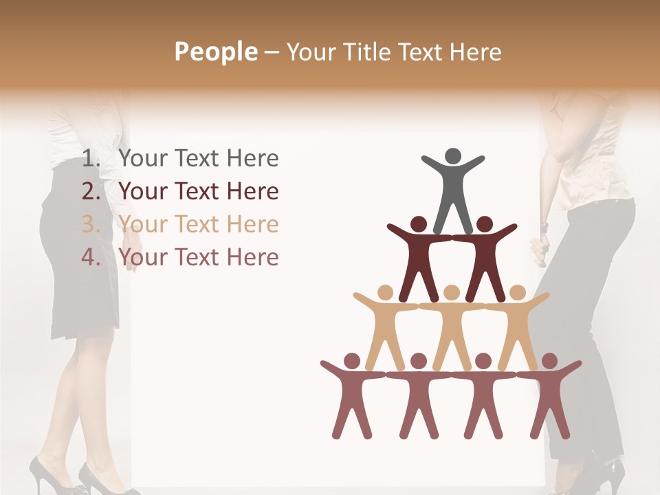 Casual Advertising Person PowerPoint Template