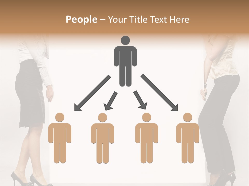 Casual Advertising Person PowerPoint Template