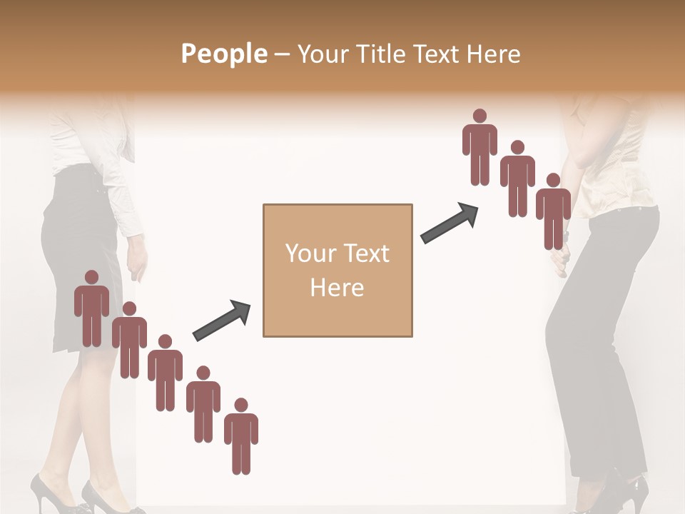 Casual Advertising Person PowerPoint Template