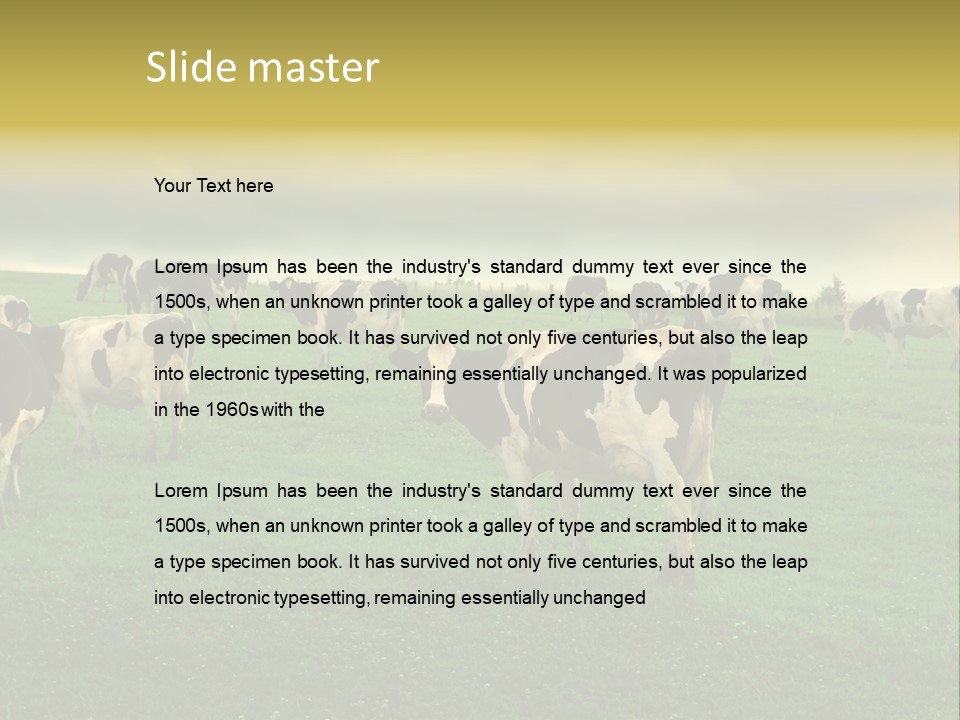 Meadow Farmland Grazing PowerPoint Template