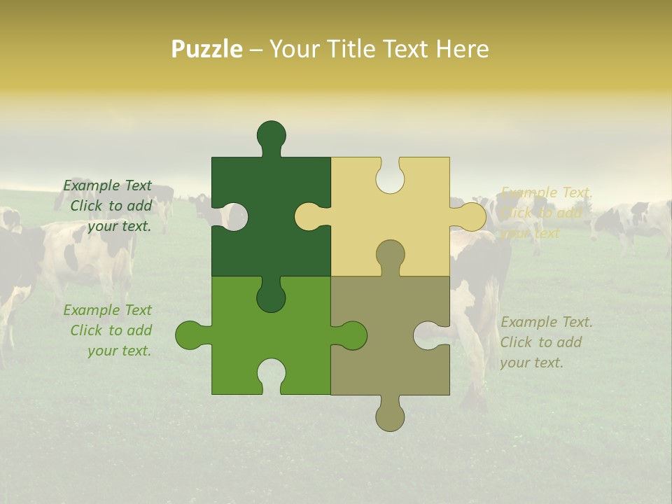 Meadow Farmland Grazing PowerPoint Template