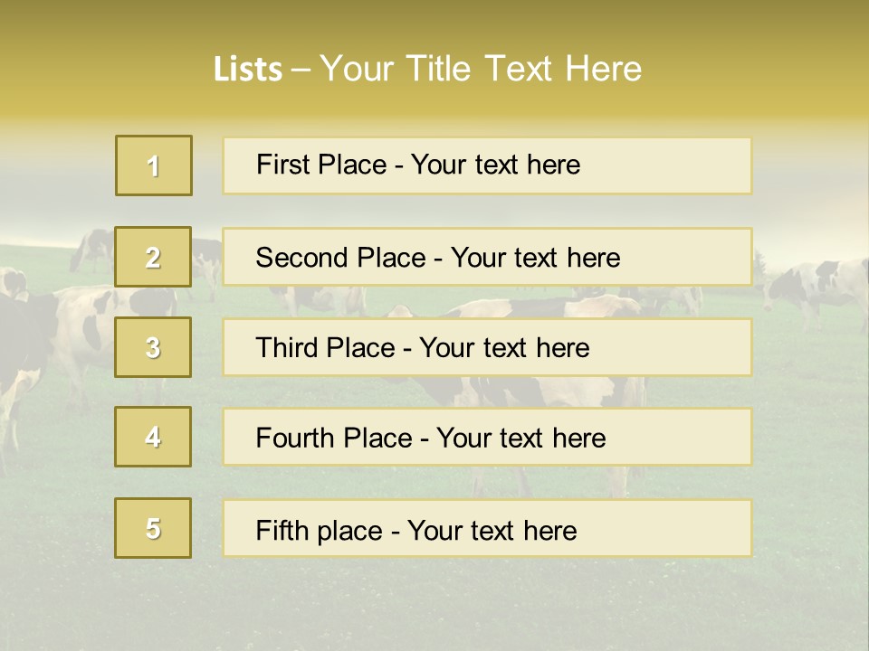 Meadow Farmland Grazing PowerPoint Template