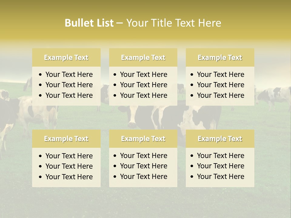 Meadow Farmland Grazing PowerPoint Template