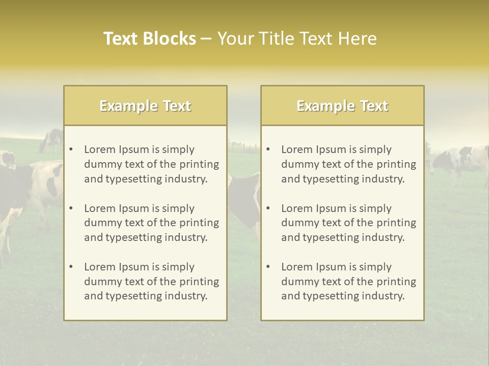 Meadow Farmland Grazing PowerPoint Template