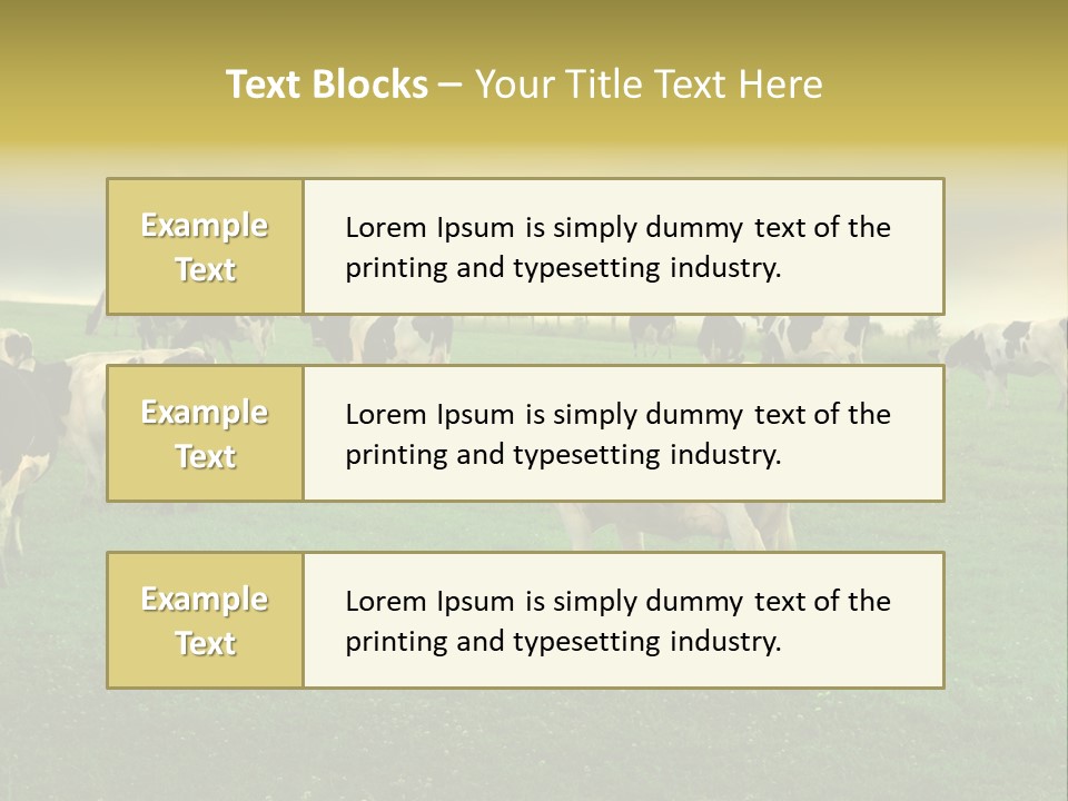 Meadow Farmland Grazing PowerPoint Template