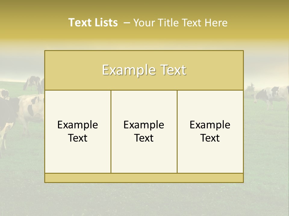 Meadow Farmland Grazing PowerPoint Template