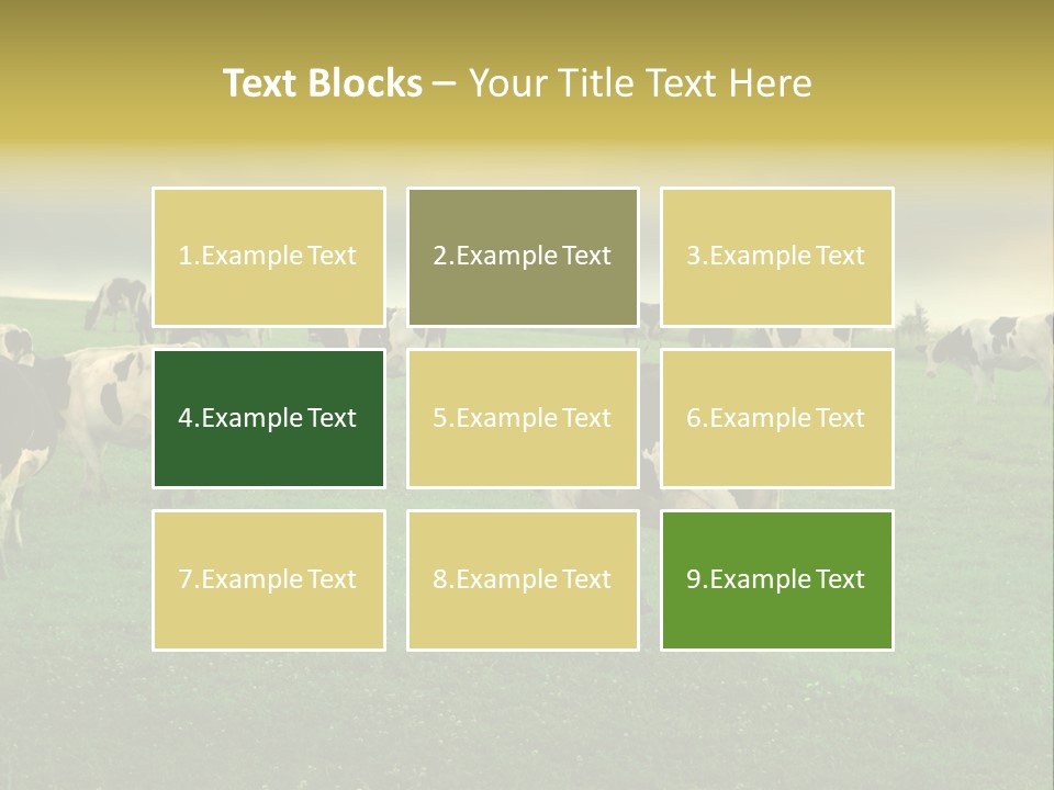 Meadow Farmland Grazing PowerPoint Template
