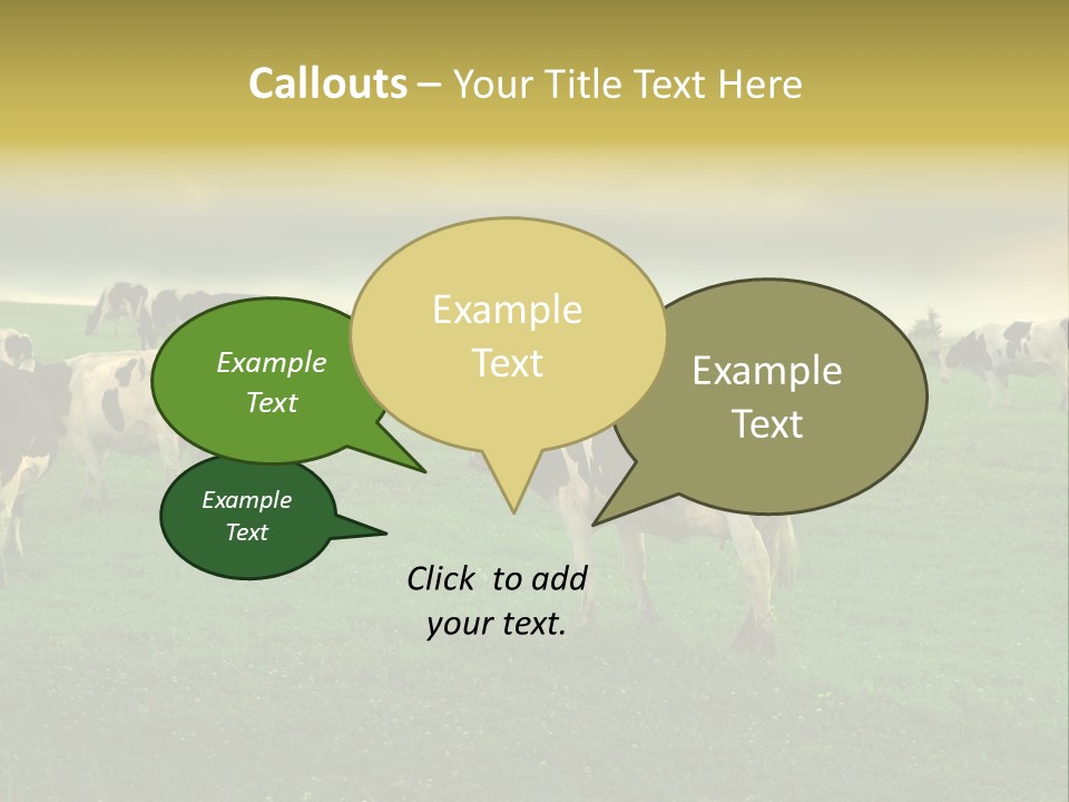 Meadow Farmland Grazing PowerPoint Template