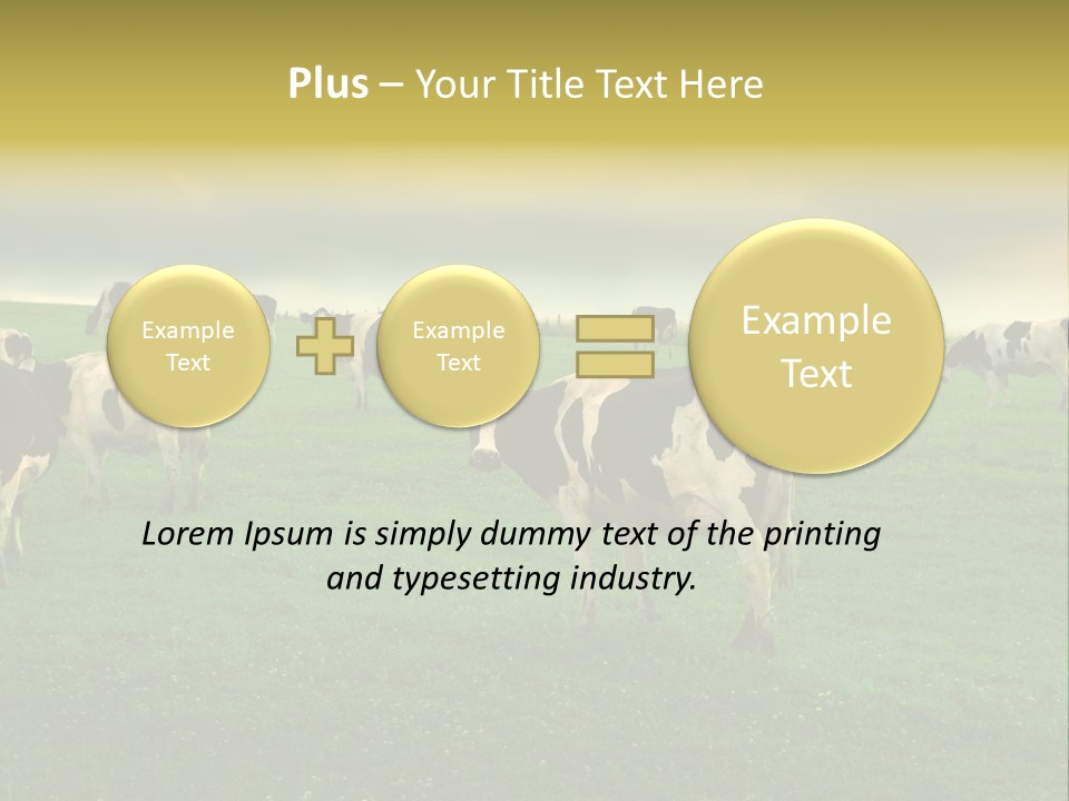 Meadow Farmland Grazing PowerPoint Template