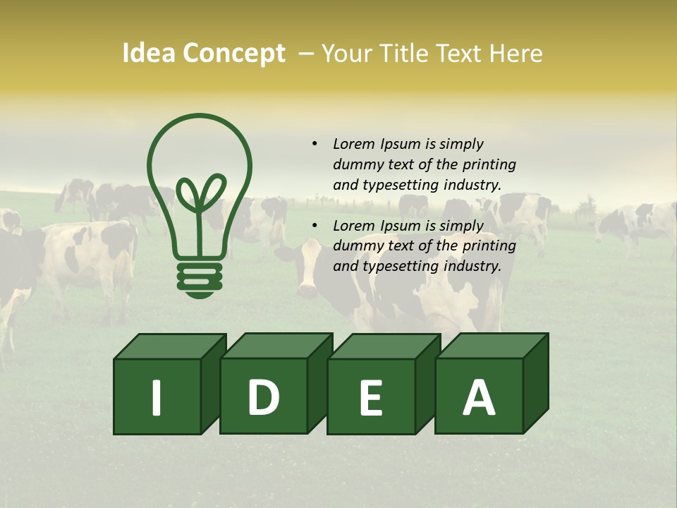 Meadow Farmland Grazing PowerPoint Template