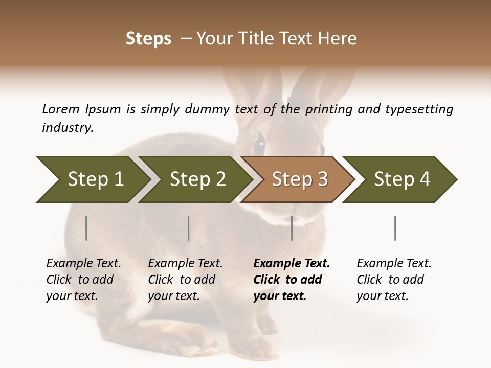 Whiskers Animal Rabbit PowerPoint Template