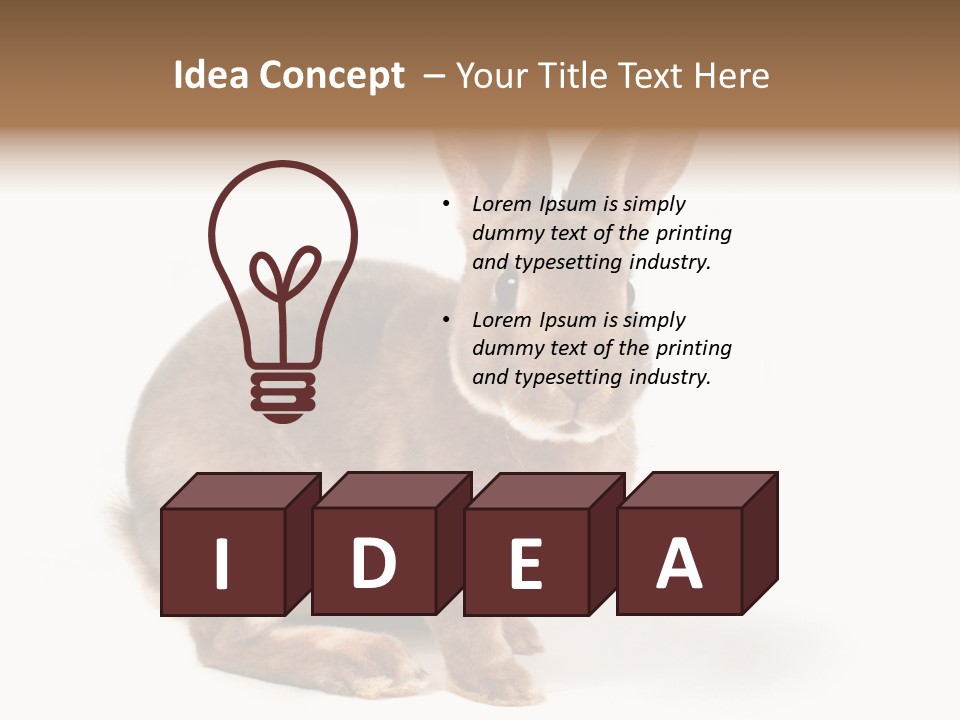 Whiskers Animal Rabbit PowerPoint Template